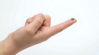 Caucasian hand with fingers extended in open palm gesture against white background, suitable for healthcare, medical, or instructional design projects.