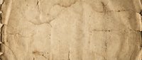 Old weathered parchment paper with aged brown texture and worn edges. Vintage document background with natural stains and creases for antique design projects.