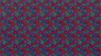 Vibrant seamless pattern with colorful paisley motifs in purple, teal, and coral hues. Decorative textile design that tiles perfectly for backgrounds.