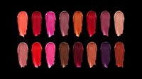 Lipstick swatches collection in various shades isolated on transparent background, ready for beauty clipart, stickers, t-shirt design, print on demand, and sublimation projects.