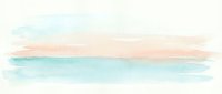 Soft watercolor brush strokes in pastel blue and pink tones creating abstract horizontal bands on white background for creative design projects.