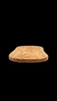 Wooden cutting board with organic grain pattern, isolated on transparent background, ready for clipart, print-on-demand, sublimation, and design projects.