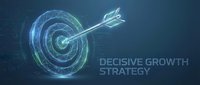 Digital target with arrow hitting bullseye representing business success and strategic planning for corporate growth and achievement goals.