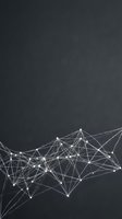 Abstract network of interconnected white lines and glowing nodes flowing across dark background, representing digital connectivity, data transfer, and technology infrastructure for web design and tech concepts.