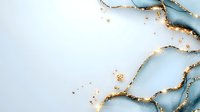 Luxury abstract fluid art background in light blue and gold. Elegant marble texture with flowing lines and metallic accents for modern wall decor and design projects.