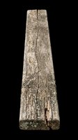 Weathered wooden log with natural texture, lichen, and cracks isolated on transparent background. Ready for design use in t-shirts, clipart, stickers, print-on-demand products, and sublimation projects.