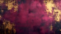 Luxurious burgundy and gold grunge texture with distressed metallic effect creates dramatic abstract background for luxury design projects and wall art decor.
