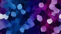 Vibrant abstract background with hexagonal bokeh effect in blue and purple gradient colors, creating dynamic light pattern for modern design projects.
