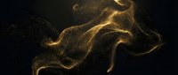 Golden liquid metal flowing and splashing with dynamic motion against dark background, creating abstract waves and droplets for luxury design and premium visual content.