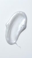 Translucent gel or serum sample with pearlescent shimmer isolated on white background, suitable for cosmetics, skincare, and beauty product packaging design.