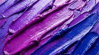Vibrant purple and blue paint strokes with thick, textured brushwork creating an abstract composition. Suitable for backgrounds, design projects, and artistic applications.