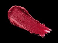 Red lipstick smear swatch isolated on transparent background, ready for beauty, cosmetic, makeup design use, stickers, print on demand, and T-shirt projects.