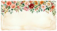 Vintage floral border with roses and greenery on aged cream background, tiles seamlessly for wedding invitations, greeting cards, and decorative projects.