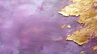 Luxurious purple and gold abstract background with metallic texture effect, torn foil appearance and brushed surface creates elegant artistic composition.