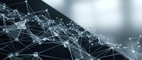 Abstract network connections with glowing nodes and lines representing digital technology, data transfer, and connectivity concepts for modern business.