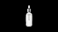 Clear glass dropper bottle with silver metallic cap and pipette, isolated on transparent background. Ready for cosmetics, skincare, essential oils, serums, and wellness product designs. Perfect for packaging mockups, e-commerce graphics, and print-on-demand applications.