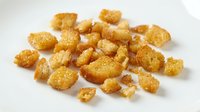 Crispy golden fried cheese curds isolated on white background, ready for food packaging, restaurant menus, and culinary design projects.