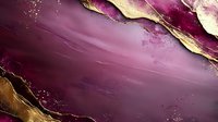 Luxurious burgundy and gold abstract background with metallic texture, marble effect and flowing liquid elements creates elegant artistic composition.