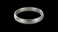 Polished silver wedding band ring isolated on transparent background, ready for jewelry design, e-commerce, print-on-demand products, and digital marketing materials.