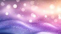 Dreamy purple and pink bokeh background with glowing particles and soft waves creating magical ethereal atmosphere. Suitable for festive designs.