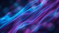 Abstract flowing waves in vibrant blue and purple colors creating dynamic motion effect for modern digital backgrounds and creative projects.