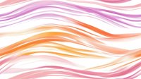 Soft flowing waves in pink, orange and coral watercolor create gentle abstract pattern on white background. Seamless repeat design for fabric and wallpaper.