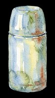 Watercolor thermos flask clipart isolated on transparent background, ready for stickers, print on demand, sublimation, and t-shirt design use.