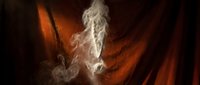 Dramatic volcanic eruption with molten lava flow and billowing smoke clouds creating intense orange glow against dark rocky landscape for disaster concepts.