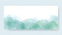 Abstract watercolor mountain landscape in soft mint green tones with flowing organic shapes and gentle gradients for modern interior design projects.