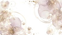 Elegant abstract watercolor background with golden circles and splashes perfect for wedding invitations, luxury branding, or feminine design projects.