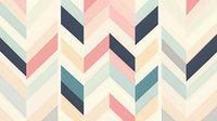 Geometric chevron pattern in soft pastel pink, navy blue, mint and cream colors creates modern zigzag design. Seamless repeat for fabric and wallpaper.