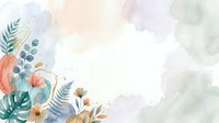 Watercolor floral arrangement with tropical leaves and wildflowers on isolated white background, ready for design projects, invitations, and decorative applications.