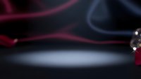 Abstract flowing smoke waves in pink and blue colors creating elegant curved lines against dark background for modern digital design projects.