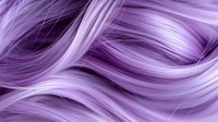 Purple hair strands with flowing waves creating abstract texture for beauty and fashion design projects.