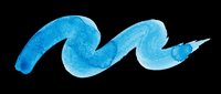 Blue watercolor brush stroke isolated on transparent background, ready for graphic design, t-shirt printing, stickers, sublimation and print-on-demand projects.
