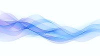 Flowing abstract waves in soft blue and purple tones create gentle motion against white background, suitable for modern business presentations and tech designs.