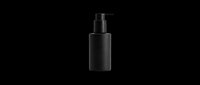 Black pump bottle dispenser isolated on transparent background, ready for product mockups, packaging design, t-shirt graphics, stickers, and print-on-demand applications.