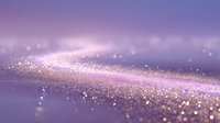 Abstract purple and gold glitter background with bokeh effect and soft focus, creating dreamy atmosphere for luxury designs.