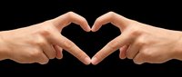 Hands forming heart shape isolated on transparent background, ready for t-shirt design, clipart, stickers, print-on-demand products and sublimation projects.
