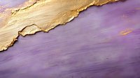 Abstract luxury background with gold metallic torn paper effect on purple textured surface, modern art design element for elegant decor and packaging.