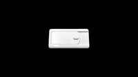 Minimalist white thermostat control device isolated on transparent background, ready for t-shirt design, clipart, stickers, print-on-demand products and sublimation projects.