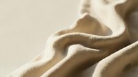 Smooth, flowing sand dunes with soft shadows and warm tones, creating an abstract natural landscape. Suitable for backgrounds, design projects, and minimalist compositions.
