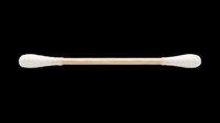 Cotton swab with wooden stick isolated on transparent background, ready for clipart, print-on-demand, sublimation, t-shirt design, stickers, and digital crafts.