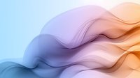 Abstract flowing waves in gradient colors from blue to orange creating smooth liquid motion background for modern design projects.