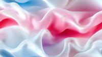Soft flowing fabric in gentle pink and blue colors creates dreamy waves and folds, evoking tranquil movement and ethereal atmosphere. Suitable for beauty and wellness designs.