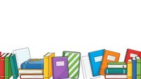 Colorful stacked books and notebooks isolated on white background, ready for education, learning, and back-to-school design projects.