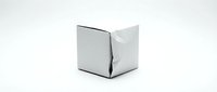 White cardboard box package isolated on white background for product mockup and shipping design applications.