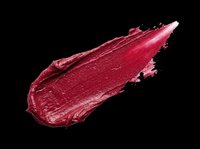 Burgundy lipstick stroke isolated on transparent background, ready for beauty product design, cosmetics packaging, makeup tutorials, t-shirt designs, and print-on-demand projects.