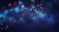 Abstract blue cosmic background with glowing bokeh lights and sparkling stars creating dreamy galaxy atmosphere for digital design projects.