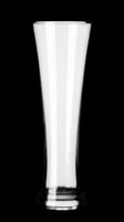 Empty clear glass beer or pilsner glass isolated on transparent background, ready for design use on t-shirts, sublimation, print-on-demand products, stickers, and digital crafts.